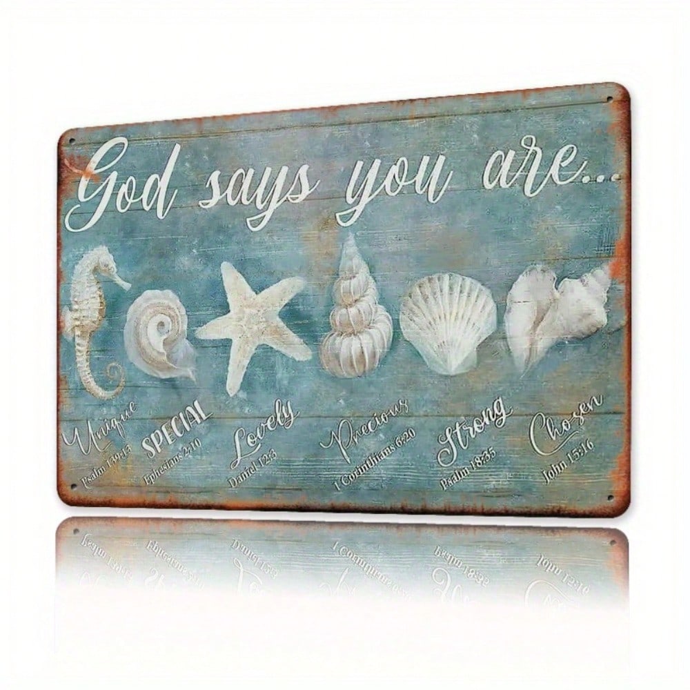 Placă Metalică Decorativă de Perete 20x30cm