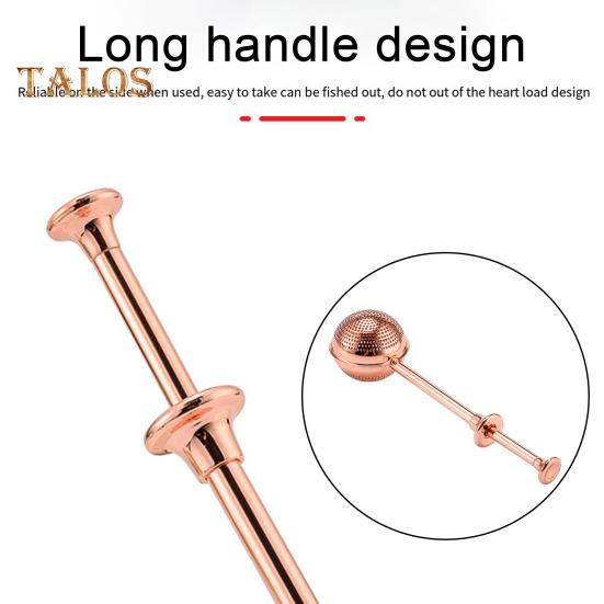 Stainless Steel Tea Infuser Ball Long Handle Fine Mesh Tea Filter Strainer Ball Food Grade Metal Loose Leaf Steeper Kitchen Gadgets