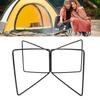 Folding Cooler Stand with Carry Bag Stainless Steel Camping Storage Box Stand Ice Box Holder Rack Fo