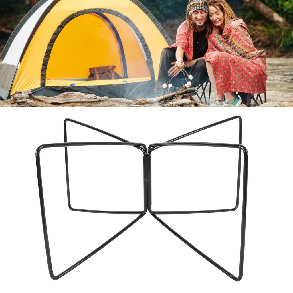 Folding Cooler Stand with Carry Bag Stainless Steel Camping Storage Box Stand Ice Box Holder Rack Fo