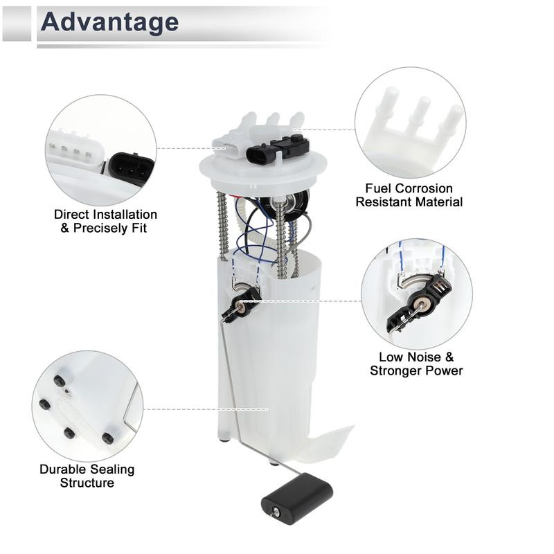 X Autohaux Electric Fuel Pump Assembly for Chevy Camaro for Pontiac Firebird 1999-2002 V8 5.7L Fuel Filter Pump Module 9535082