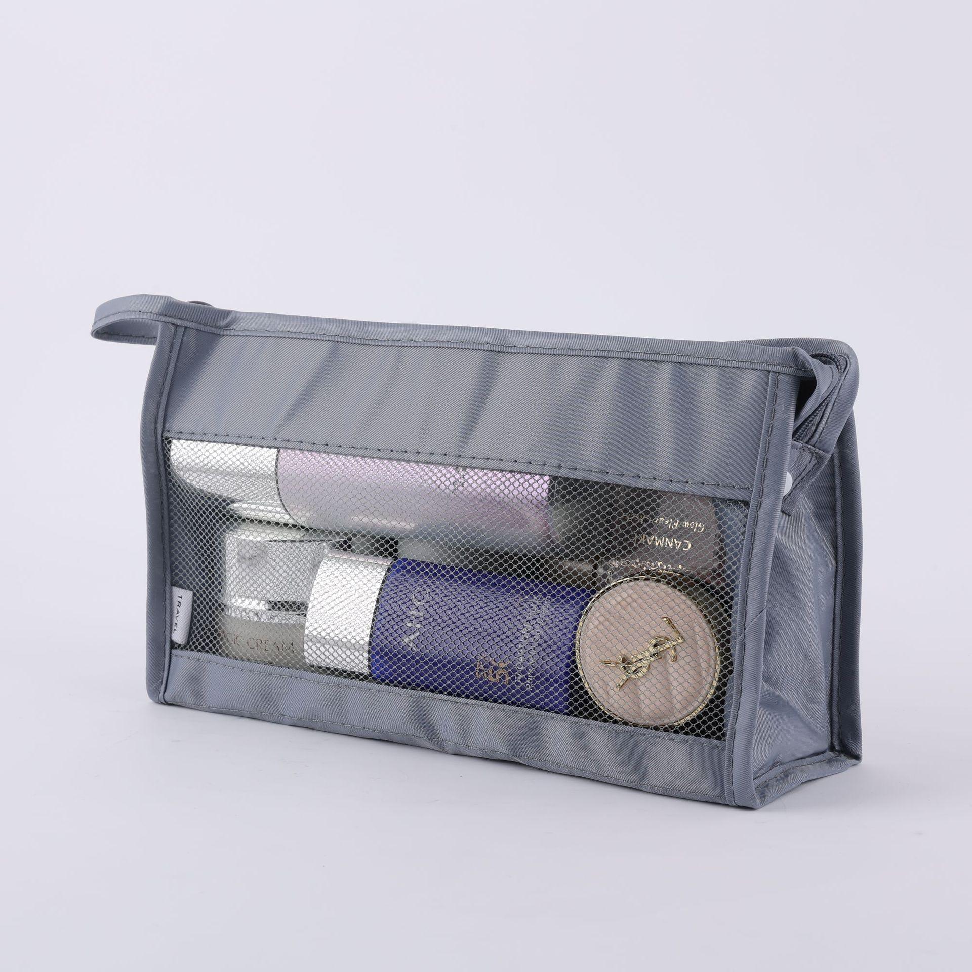 

Подвесная дорожная косметичка с сетчатыми карманами Портативный органайзер для макияжа Кисти Туалетные принадлежности Складной чехол для хранения в душе Женский