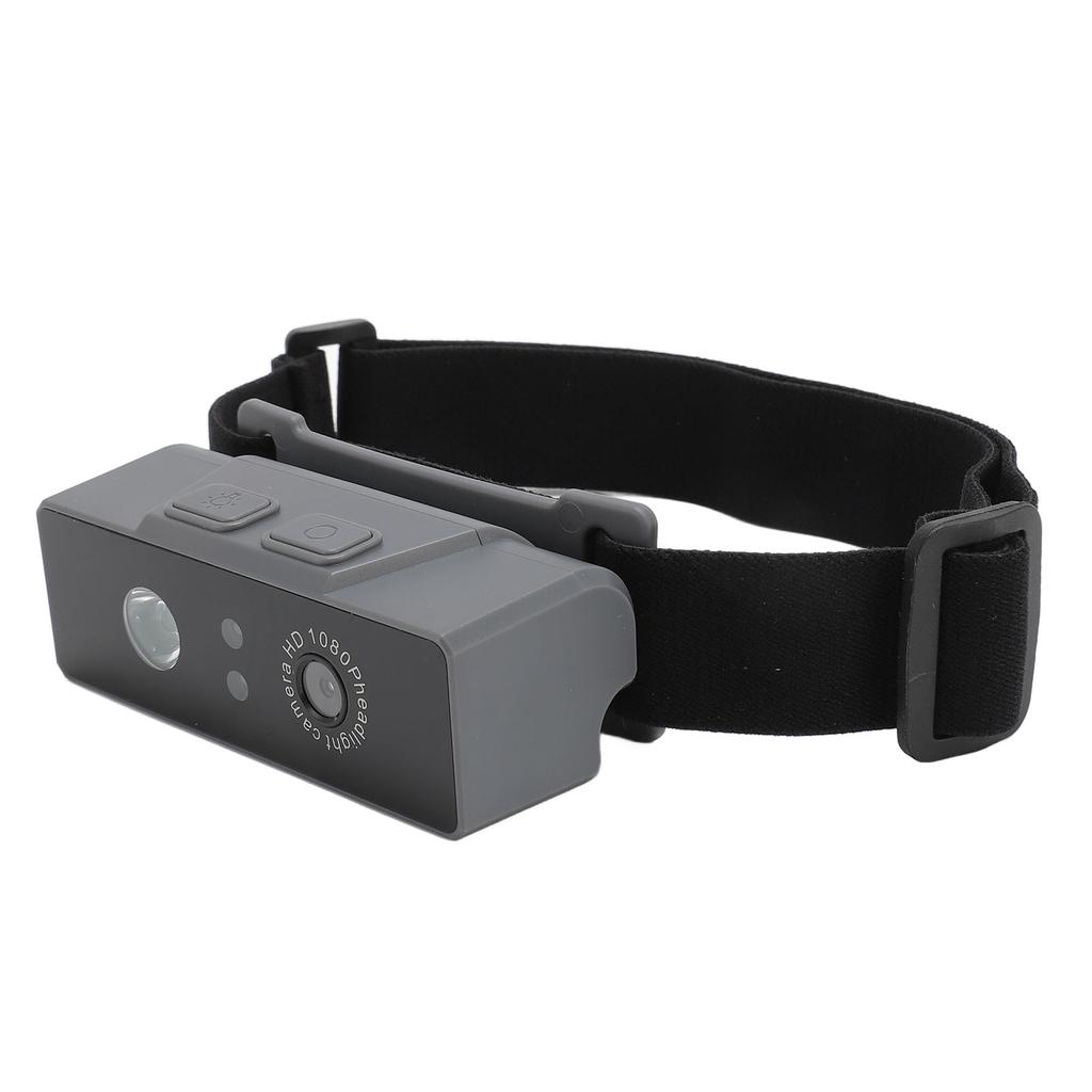 LED Headlamp Camera Support Intelligent     Headlamp Wearable Body Cam Headlight Video Camcorder with Elastic Headband