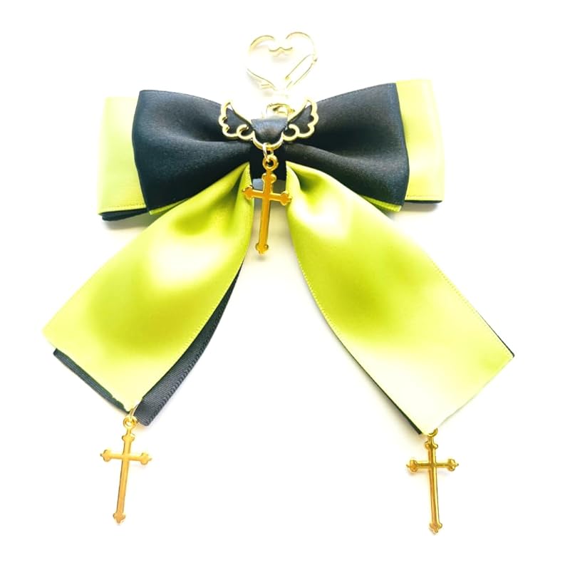 

(Onoderiya/Penguin Land) [Key chain | 1 piece] Shimmering angel wings gothic cross bag charm key chain [ lolita Dream cute Gothic Lolita gothic magic