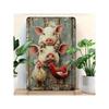 Metal Wall Sign Pig Rooster Farmhouse Decor With Mounting Holes