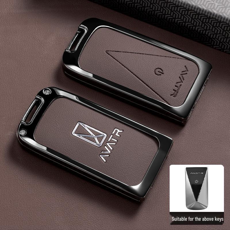 Avatr 11 Key Case Cover: High-Grade Metal Shell for Car Interior Decoration, Full Coverage, New Style