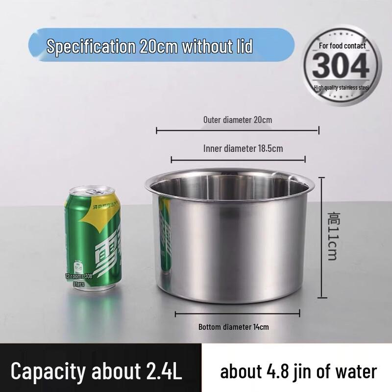 OLOEY 304 Stainless Steel Condiment and Lard Storage Pots