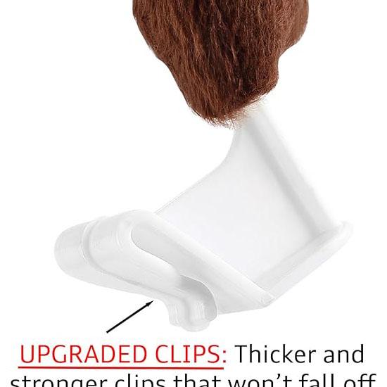 Coarne de ren premium pentru mașini - coarne de decor de Crăciun pentru mașină cu nas și coadă piese auto