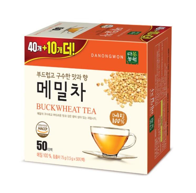 Danongwon Buchweizentee Nussiger Geschmack 50 Teebeutel – Gesunder koreanischer Tee
