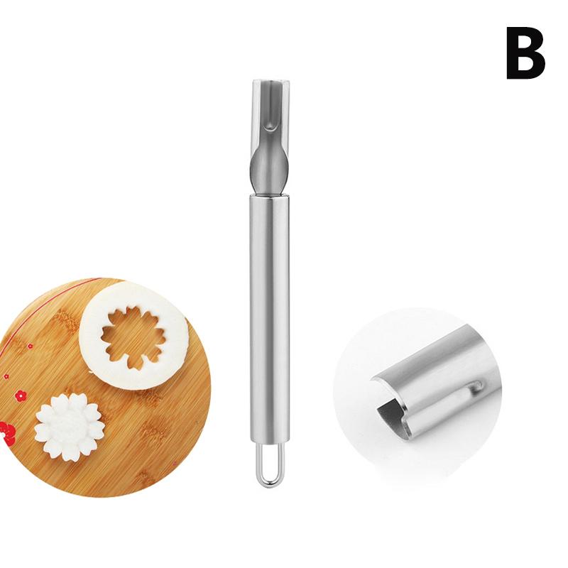 1/3Pcs Carving Tool Stainless Steel Carving Knife Fruit And Vegetable Carving Knife Semicircle Water Drop Petal Shape