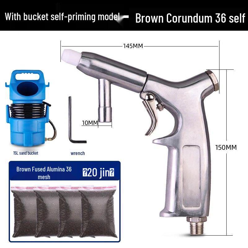 Tianfeng Handheld Pneumatic Sandblasting Gun - Rust Remover & Metal Refurbisher