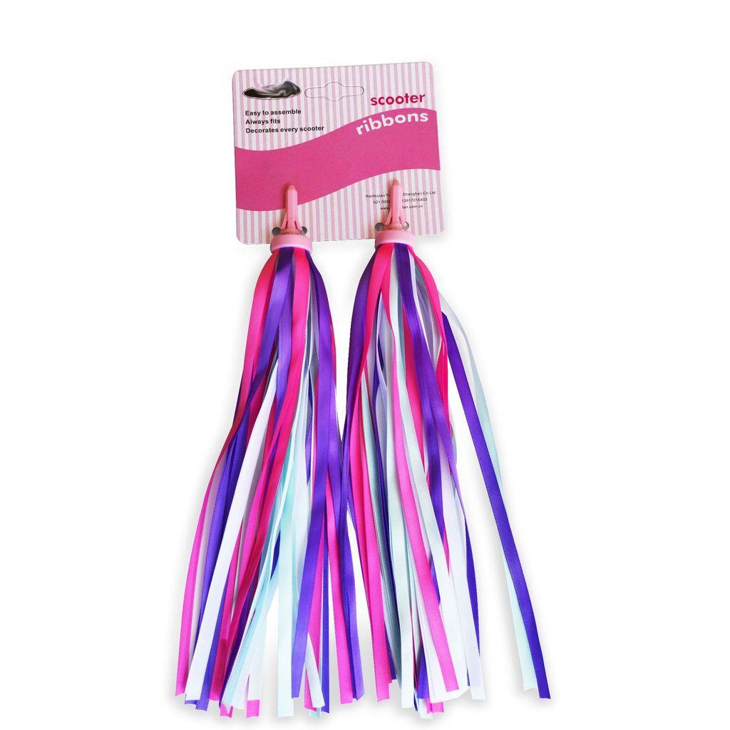 Children Skateboard Accessories With Colorful Ribbons And Bell For Safety And Decor