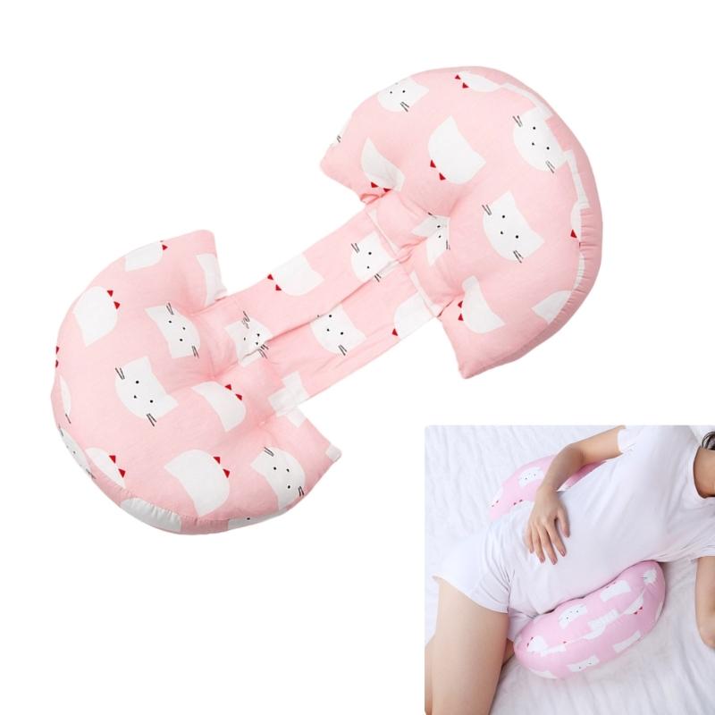 Ergonomic U Shape Lumbar Support Pillow For Side Sleepers Memory Foam Pillow With Removable Breathable Cover