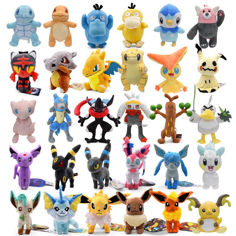 Plush Shiny Gyarados Charizard Mega Rayquaza Hisuian Zorua Ho-Oh Lucario Vileplume Anime Stuffed Peluche Kids Xmas Gift