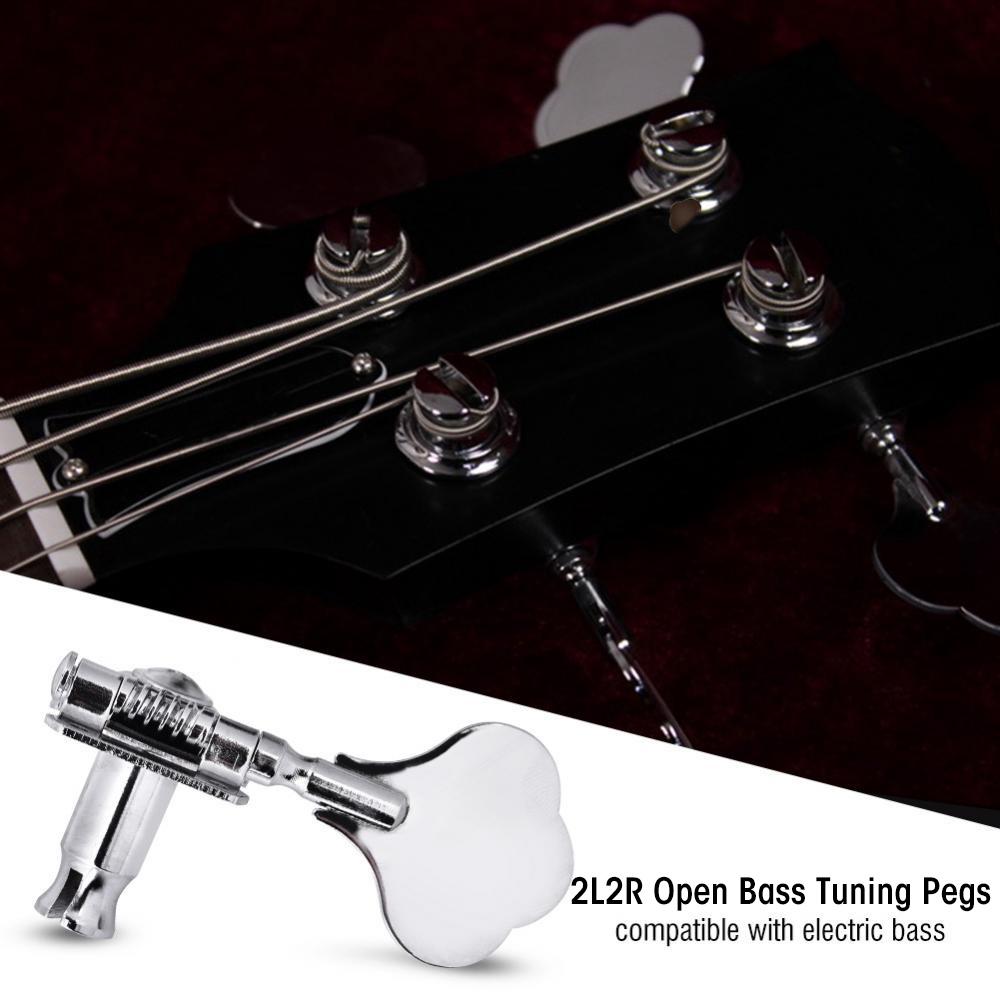 

2L2R Колки для настройки басовых струн Открытые колки из цинкового сплава Колки серебристые