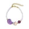Versatile Marine Life Inspired Bracelet Ceramic Starfish Snail Decoration Crystals Beaded Jewelry Gift Ideas