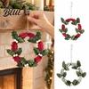 Handmade Berry Hanging Nordic Style Door Ornament Wreath for Front Door Soft Felt Craft Decoration 8