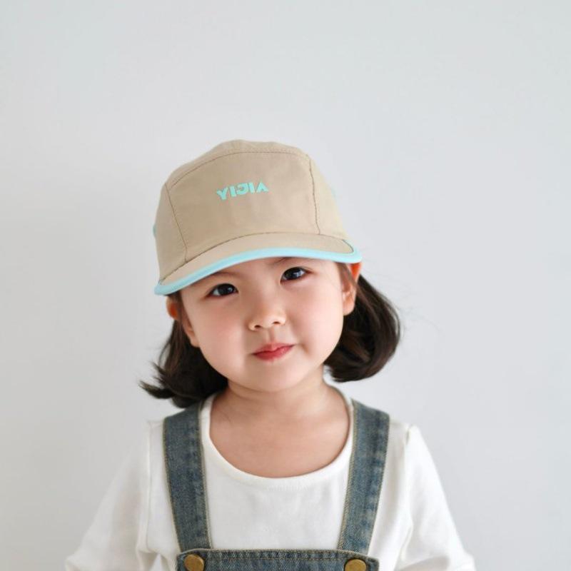 Spring & Summer Kids' Quick-Dry Breathable Baseball Cap - Stylish Korean Design, Windproof, Sun Protection for Boys & Girls