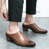 Fashion Men's Party Thick Sole Sandals Casual Slippers For Men Half Drag Fashion Style Office Work and Outdoor Parties Half Drag Shoes
