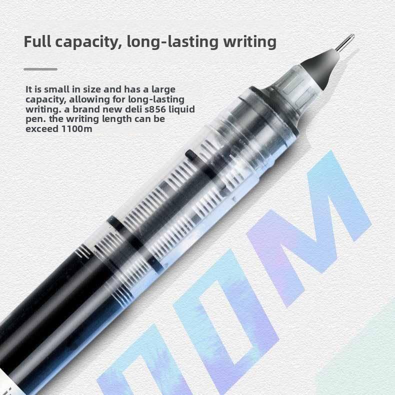 0.5mm Hızlı Kuruyan Büyük Kapasiteli Pürüzsüz Rollerball Kalemler Jel Mürekkep Kalemi İğne Uçlu İnce Çizgi Yazı Okul ve Ofis Malzemeleri