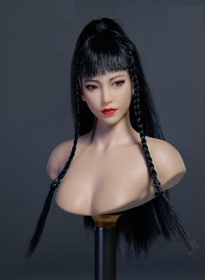 [TOYBARJAPAN] Actionfigur-Kopf im Maßstab 1:6 für TBLeague und andere Körper. YMTOYS YMT102 Perlmutt-Weiße Haut, Bewegliche Augen, Asiatische Schönheits-Frauenkopf (Körper