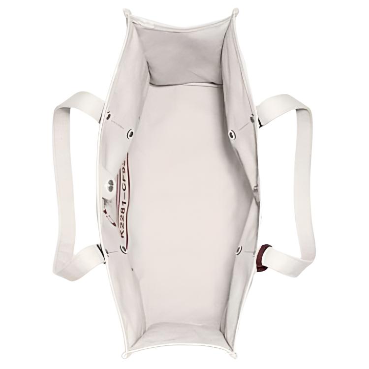 Coach 42 Snap Closure Rabbit Print Recycled Canvas And Recycled Leather Shoulder Bag Large Women Shoulder Bag White CF926-LHCAH