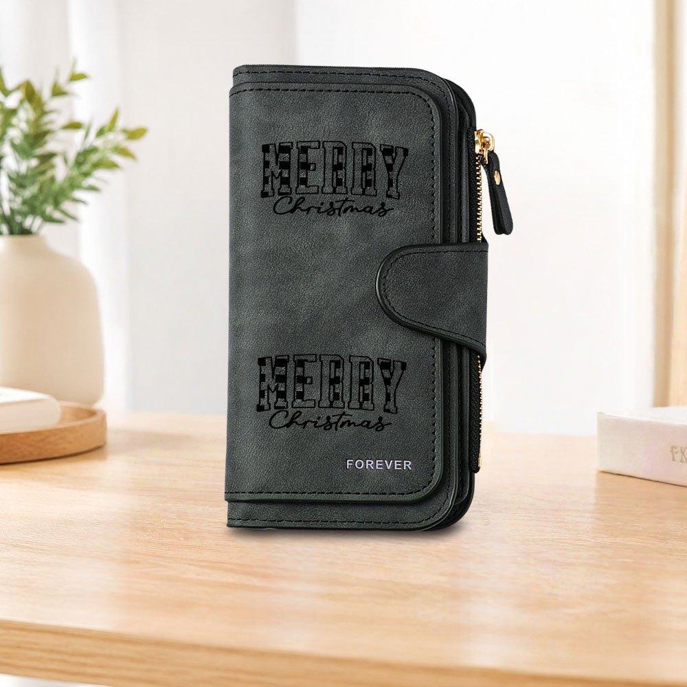 Nerdy Long Zipper Wallet, Large-capacity Card Holder, Unisex Clutch Bag, Stylish Zippered Coin Purse, Suitable for Daily Use, a Great Gift for