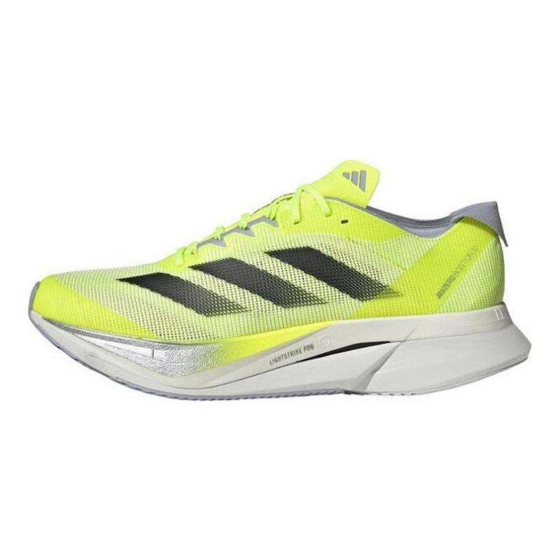 adidas Adizero Boston 12 men low-top long-distance training running shoes green JQ2553 44
