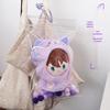Handmade Trendy Doll Bag with DIY Raincoat, Transparent Waterproof Storage, and Dustproof Cotton Fabric.