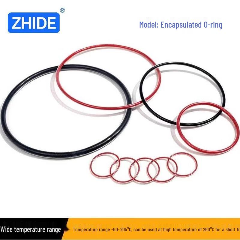 ZHIDE PTFE Coated Silicone O-Ring OD 197x6mm