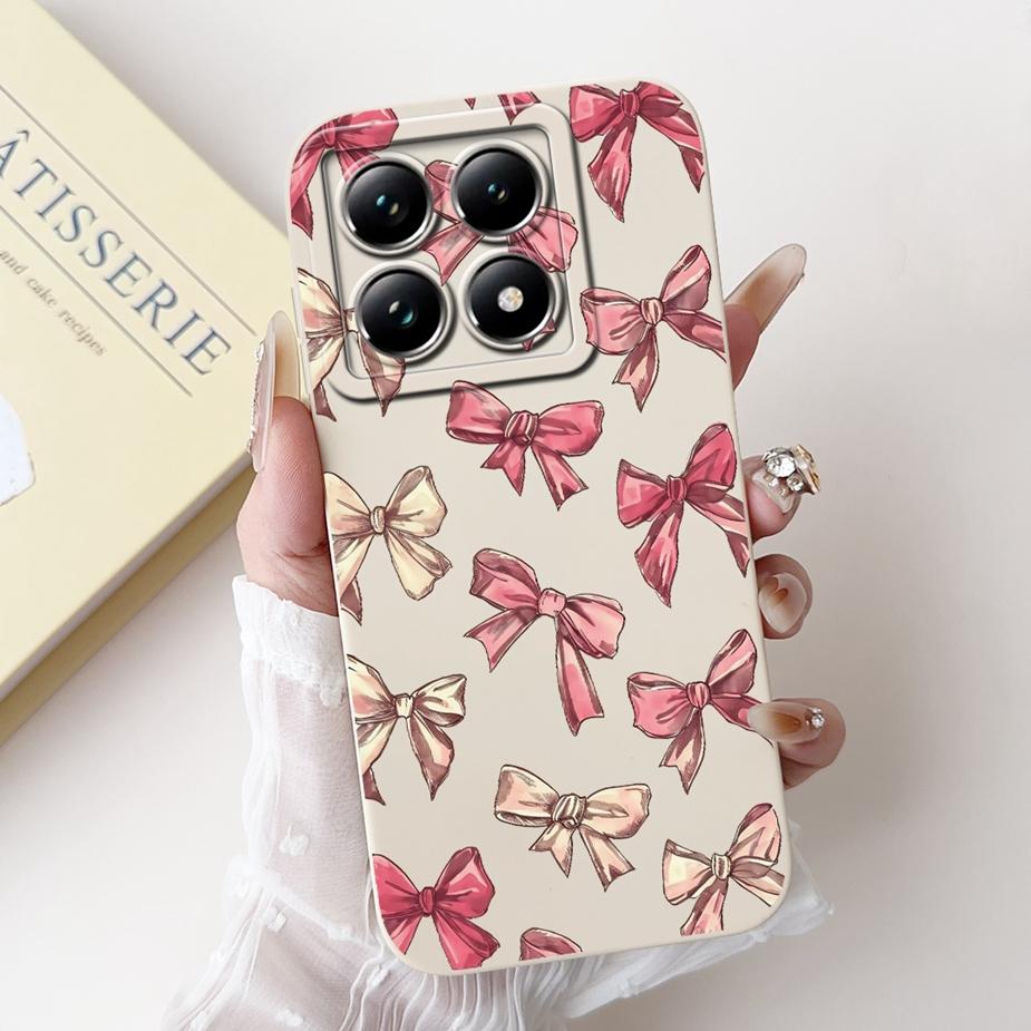 For Xiaomi 14T Pro Case Stylish Flowers Cartoon Cover Shockproof Soft TPU Phone Case For Xiaomi Mi 14T Pro Mi14T 5G Fundas Coque
