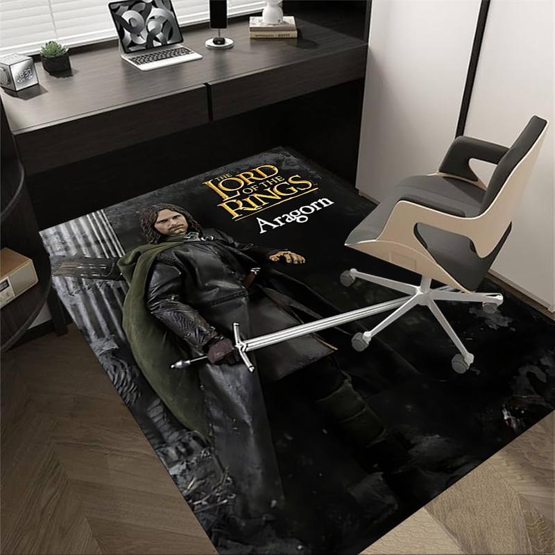 

1 шт. Ковер с Арагорном из Властелина Колец, для декора дома и офиса, Ковер под офисное кресло, Праздничный подарок, Ковер для конференц-залаL1168 60cm by 90cm