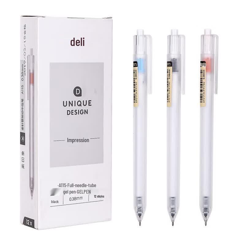 Deli A115 Retractable Gel Pens