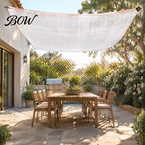 Durable Shade Net White Cloth for Garden, Plant Sun Protection Cover, Mesh Tarp Outdoor Fabric with Grommets, Sunshade Outdoor, Greenhouse,