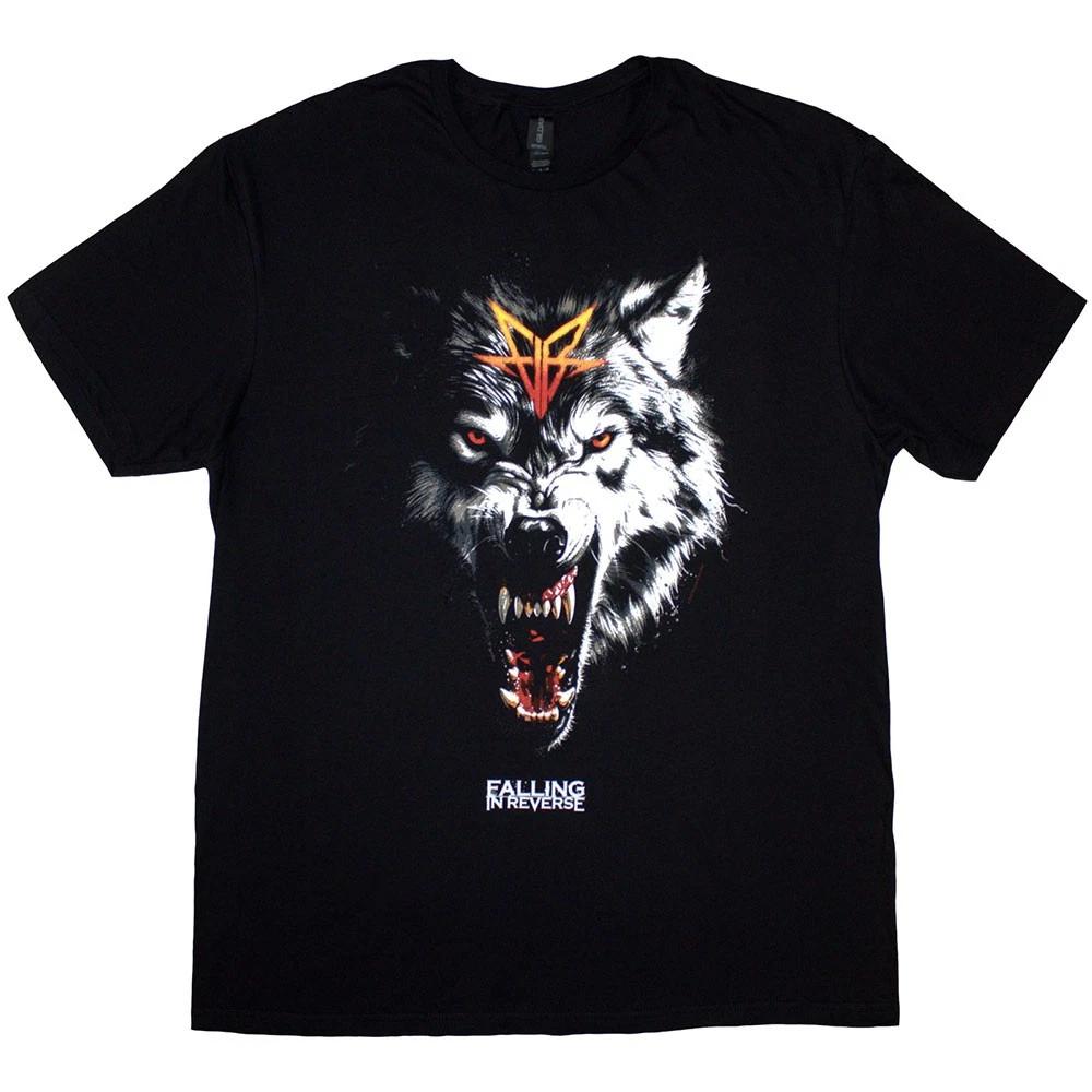 Falling In Reverse Wolf T-Shirt Black New XS