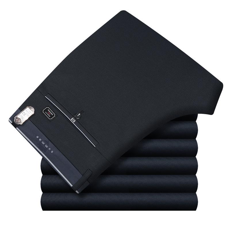 Men's Autumn Slim Fit Korean Style Black Business Casual Trousers