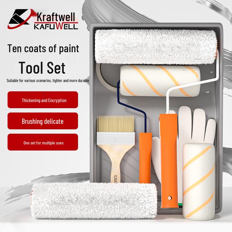 Kraftwelle 10-Piece Wall Painting Roller Brush Tool Kit