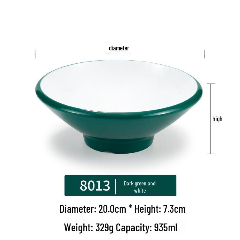 Melamine Noodle Bowl for Noodle Restaurants: Ideal for Luosifen, Malatang, Rice Noodles, and Chongqing Xiaomian