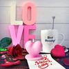 3D Love Candle Silicone Mold DIY Handmade Heart-shaped Soap Gypsum Crystal Crafts Resin Casting Mold Valentine's Day Gift Making