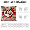 Happy Valentine'S Day Cushion Cover Silky Short Plush Double-Sided Printed Pillow Case For Sofa All Seasons Home Decor Gift