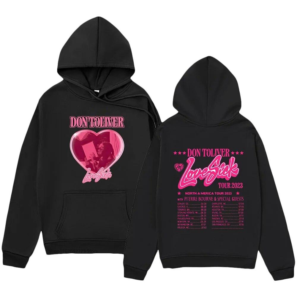 Don Toliver Love Sick Hoodies Hot Game Графические толстовки с капюшоном Модная женская одежда унисекс Y2k Sudaderas Уличная одежда унисекс L