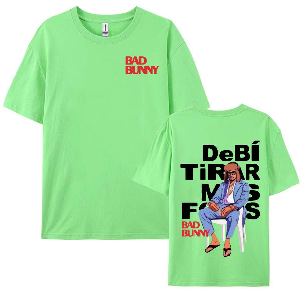 

Rapper Bad Bunny Debi Tirar Más Fotos Album DTMF T Shirts Men Women Vintage High Street Fashion Oversized 100 Cotton T Shirt 4XL