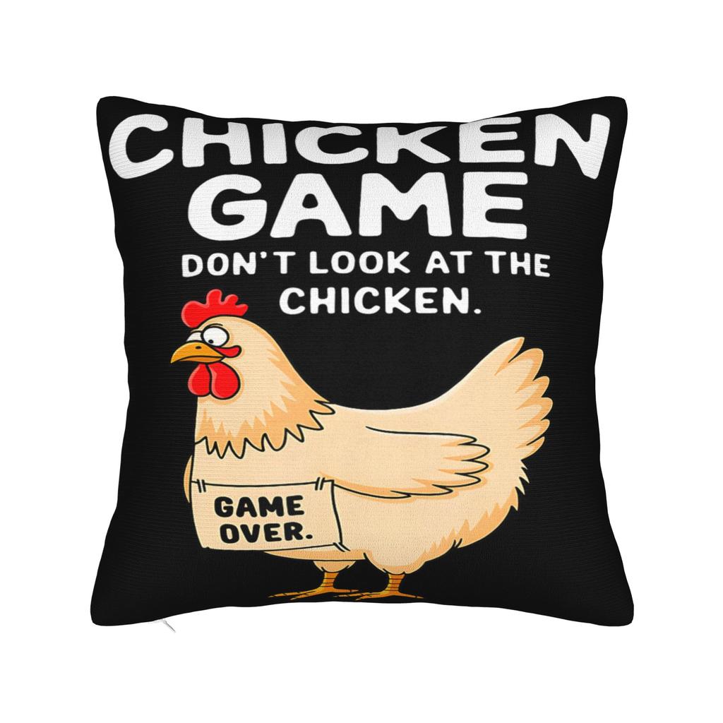 Chicken Game Dont Look At The Chicken Pillowcases Merch Printing Cushion Cover Gift  Throw Pillow Case Cover Sofa Multi Size