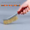 Knife-Shaped Steel Wire BBQ Brush with Plastic Handle for Rust Removal