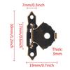 12Pcs Mini Home Decorative Jewelry Box Hasp Clasp Lock for  Furniture Buckle Hasp