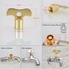 Square Socket Brass Radiator Keys Plumbing Bleeding Key Water Tap Key For Air Valves Plumbing Tool 7mm Hole core