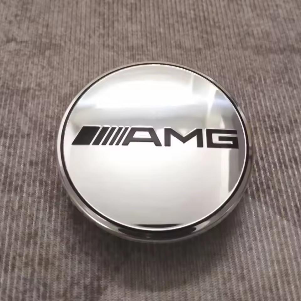 4PCS 75mm Metal Emblem Car Wheel Center Hub Cap Cover Badge For Mercedes Benz AMG GLK GLE GLC W203 W206 W220 W205 W211 W212 201