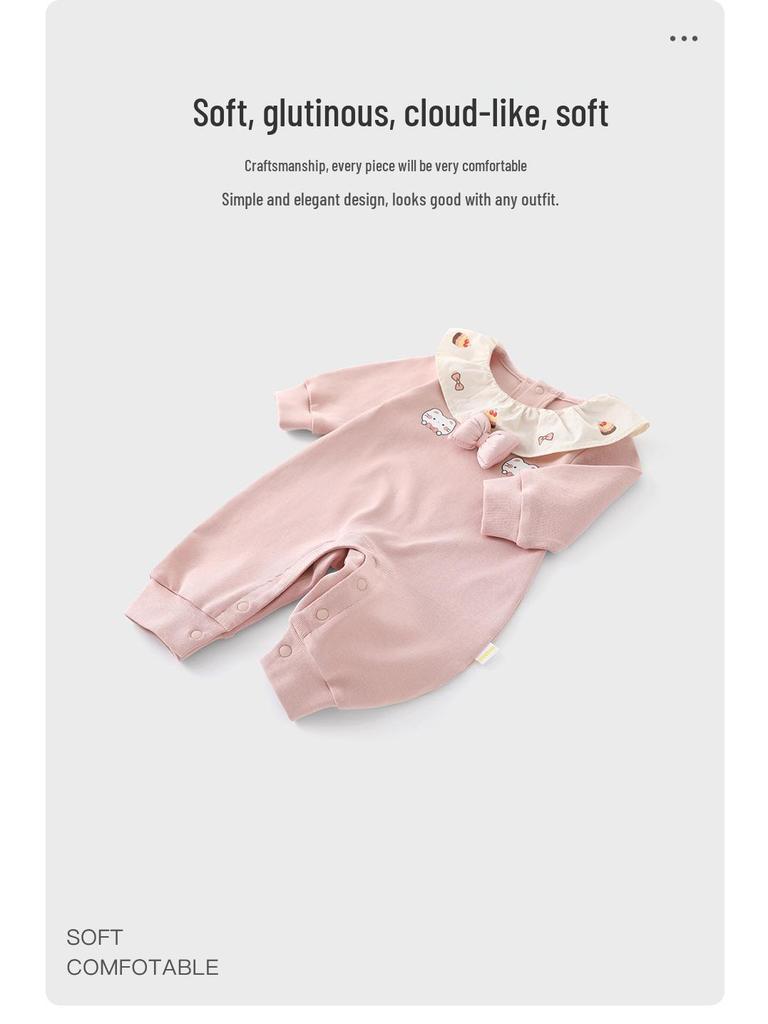 DUUDUU 2026 New Spring Long Sleeve Baby Girl Romper Jumpsuit