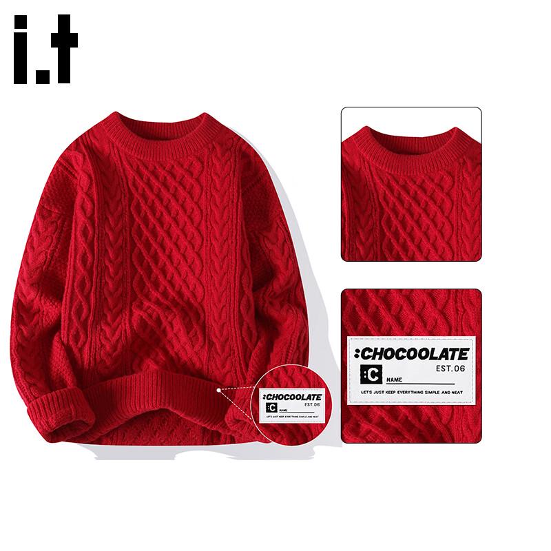 CHOCOOLATEIT Men's Cable Knit Loose Fit Sweater
