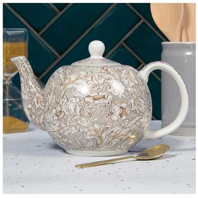 [R6895] - 'William Morris Collection' Bachelors Button Porcelain Teapot - Diameter 13 Cm